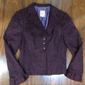 Nanette Lepore Wool Silk Blazer, Purple & Pink, 8